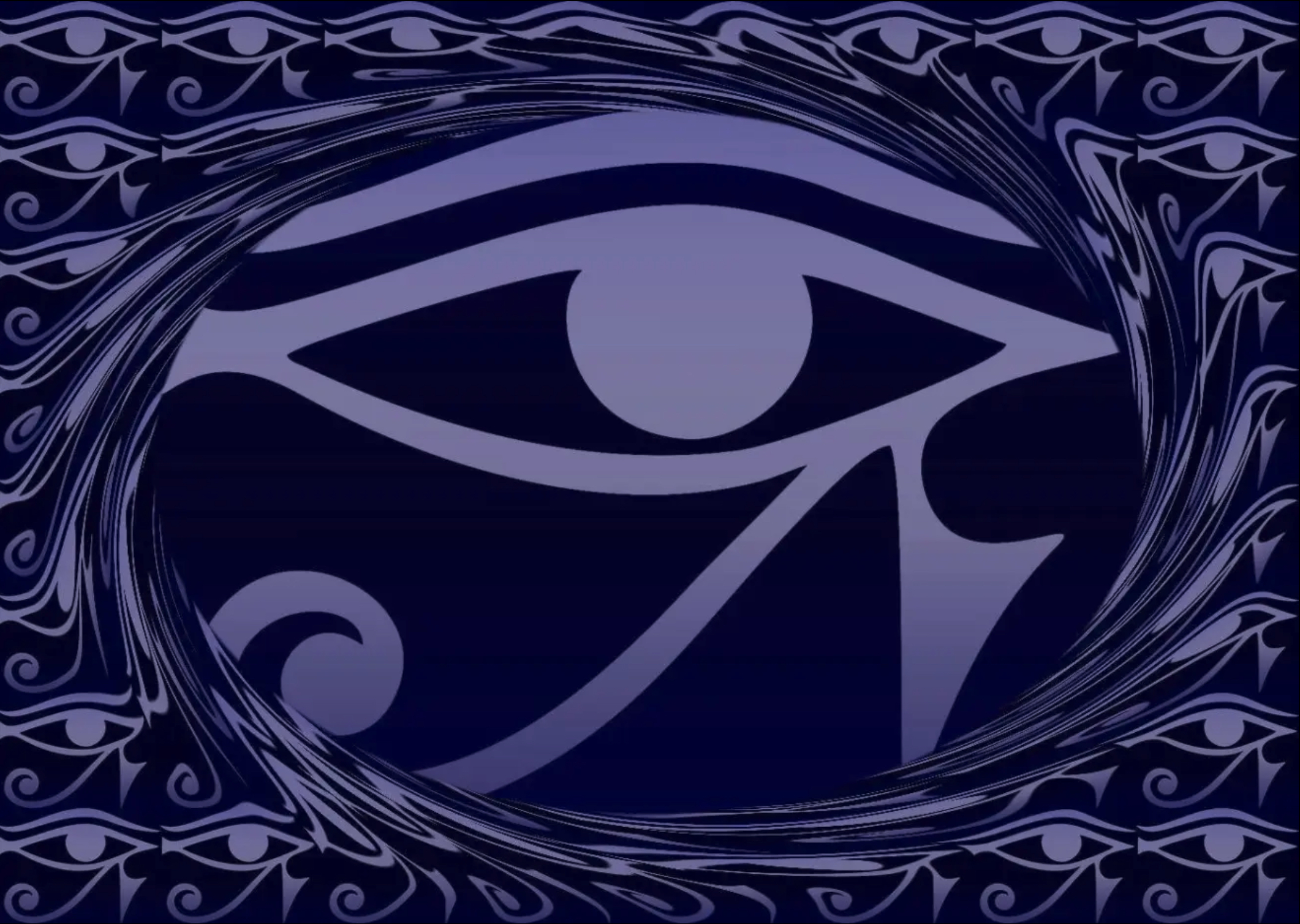 Eye of Horus – reverse Eye of Thoth, Dreamstime.com-ID29356144 Copyright by Lavalova, tiled swirl effect created by Tuxpi.com